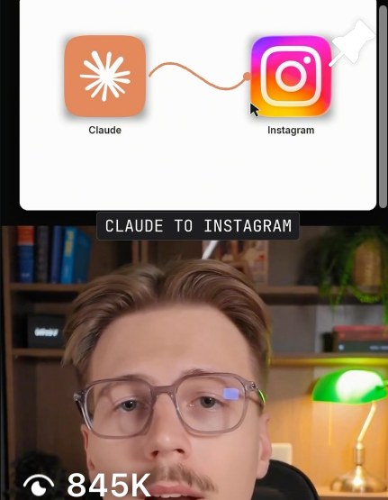Reel about connecting Claude to Instagram